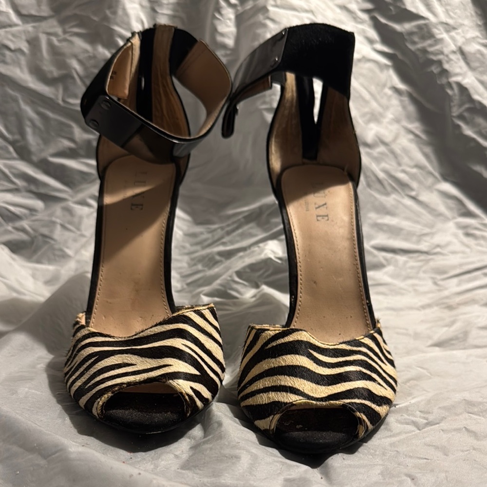 Zebra Print Women's Heels